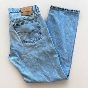 Levis 501 Jeans Men's 34 x 29‎ Button Fly Denim 90s Vintage 501 Straight Leg XX